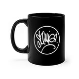 Squigs' Signature Black mug 11oz