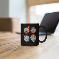 Four Faces Black mug 11oz