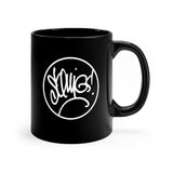 Squigs' Signature Black mug 11oz